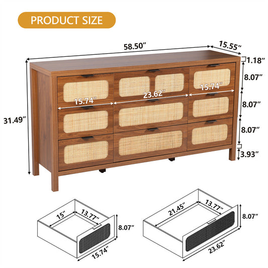 Brown Rattan 9 - angle view