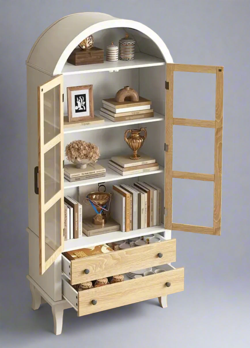 71” Arched Storage Cabinet