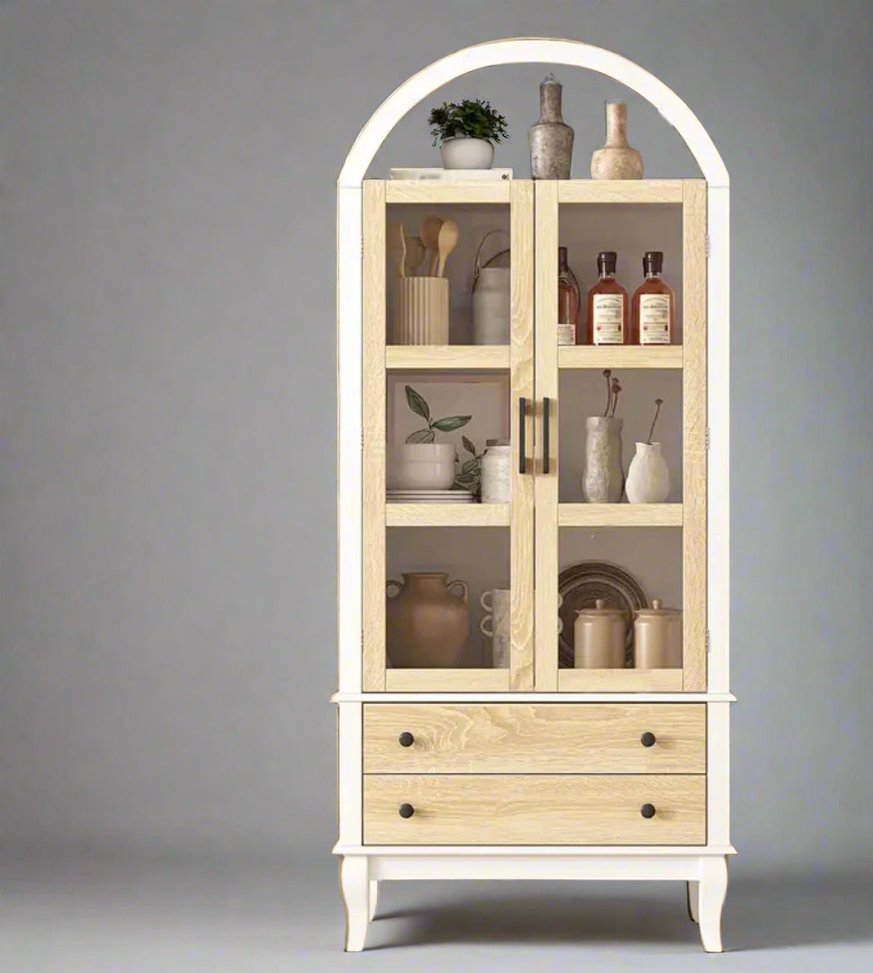 71” Arched Storage Cabinet