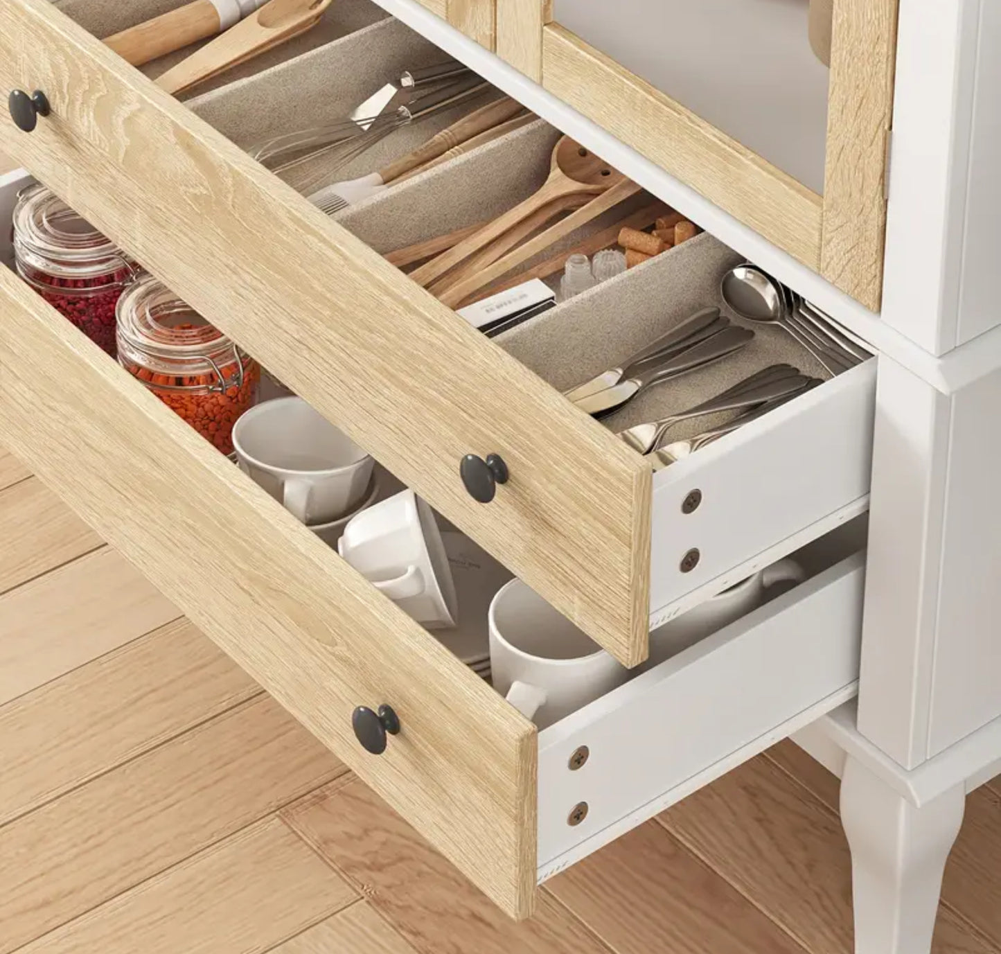 71” Arched Storage Cabinet