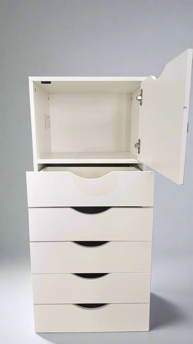 5-Drawer Cabinet with Upper Storage