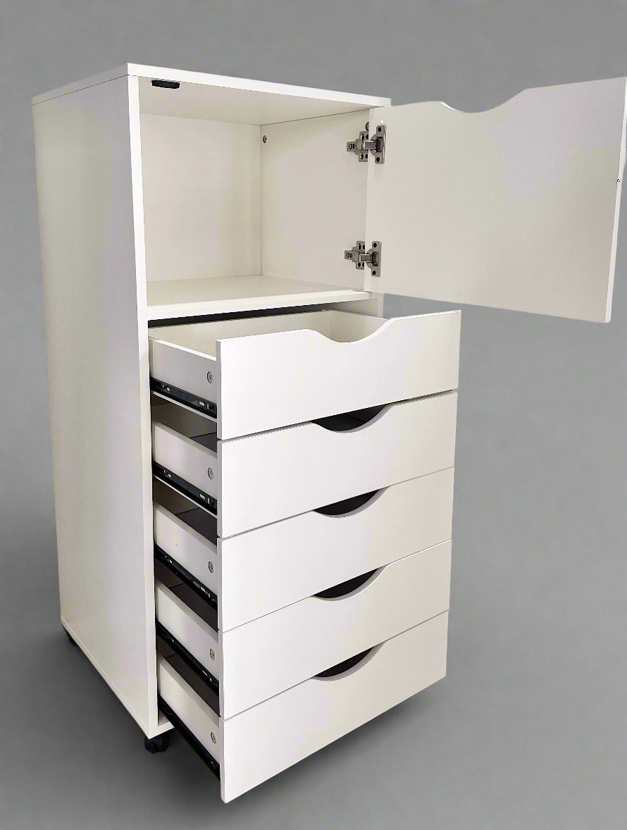 5-Drawer Cabinet with Upper Storage