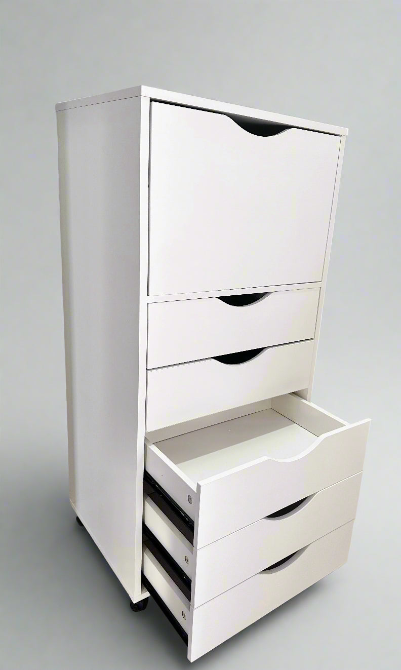 5-Drawer Cabinet with Upper Storage