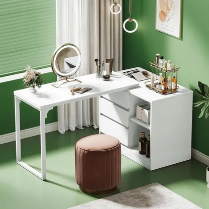 Modern Makeup Vanity Desk — Bedroom Vanity with Storage