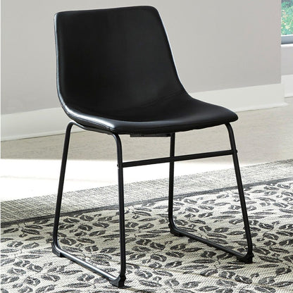 Black Dining Room Chairs - front view