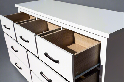 White 7-Drawer Modern Dresser – Clean Look, Big Storage
