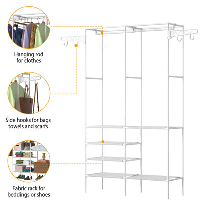 4-Layer Closet Organizer Shelf — Wardrobe Storage System