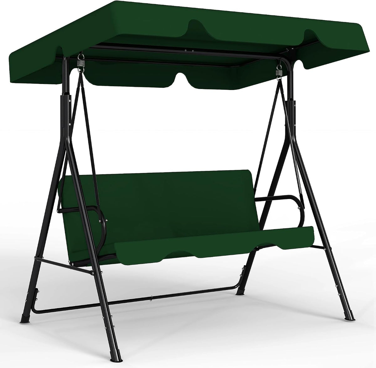 3-Seat Patio Swing with Canopy – Green