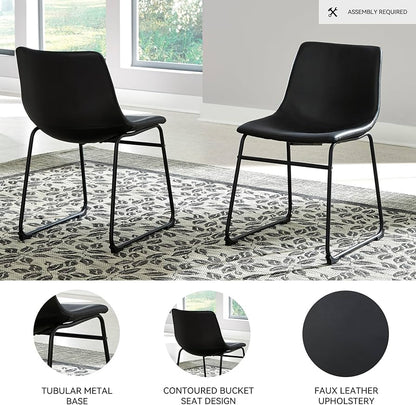Black Dining Room Chairs - detail close-up