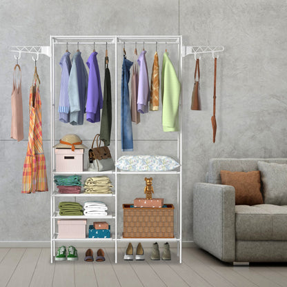 4-Layer Closet Organizer Shelf — Wardrobe Storage System