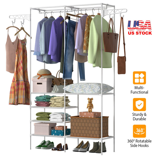 4-Layer Closet Organizer Shelf — Wardrobe Storage System