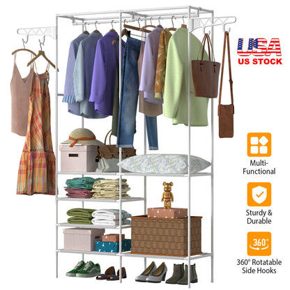4-Layer Closet Organizer Shelf — Wardrobe Storage System