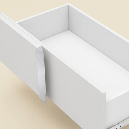 54-inch White High-Gloss Modern 6-Drawer Dresser & Storage Chest for Bedroom, view 6