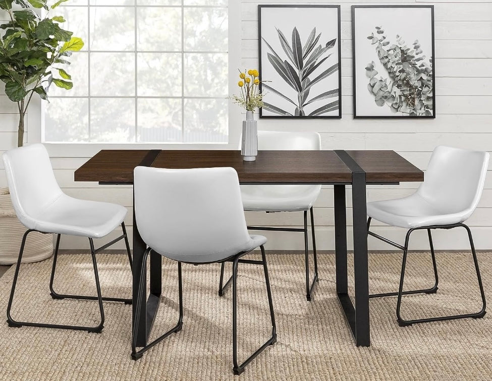 White Dining Room Chairs - dimensions and size