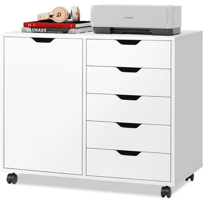 5 Drawer Storage Cabinet - White in the box