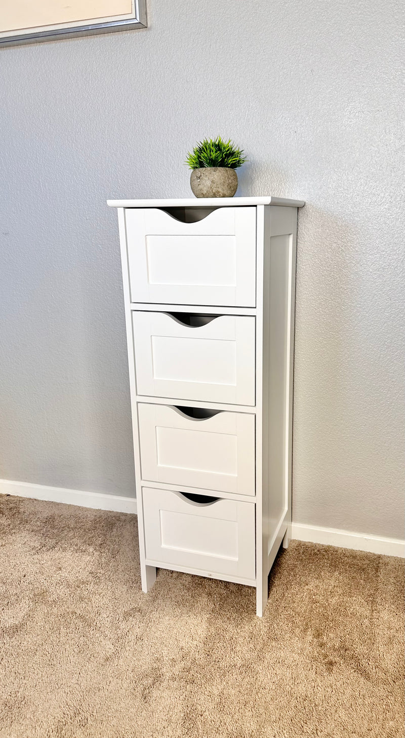 4 drawer bathroom storage organizer - front view
