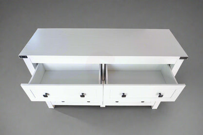 Modern White 6-Drawer Dresser – Clean Look, Smart Storage