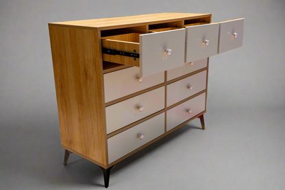 9-Drawer Wood Dresser – Clean Look, Lots of Storage