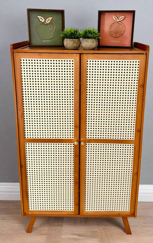 Bamboo Shoe Cabinet