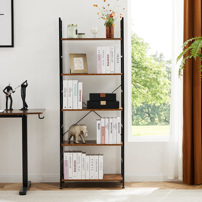 5-Tier Bookshelf — Modern Display & Storage Rack