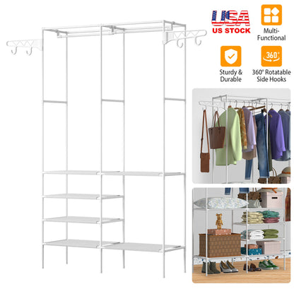 4-Layer Closet Organizer Shelf — Wardrobe Storage System