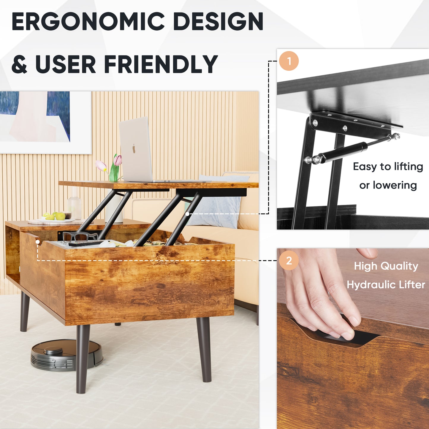 Modern Living Room Coffee Table — Minimalist Design